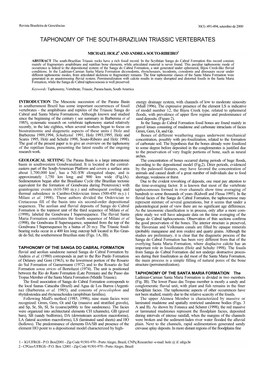 Taphonomy of the South-Brazilian Triassic Vertebrates