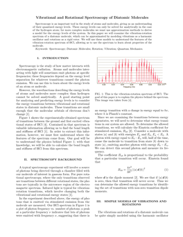 Vibrational and Rotational Spectroscopy of Diatomic Molecules