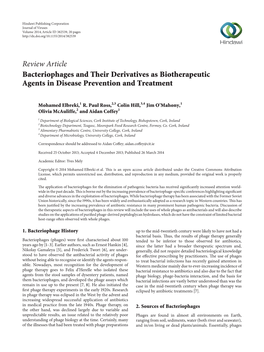 Bacteriophages and Their Derivatives As Biotherapeutic Agents in Disease Prevention and Treatment