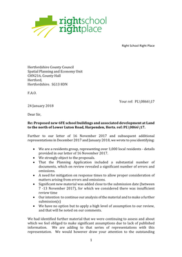 1 Hertfordshire County Council Spatial Planning and Economy Unit