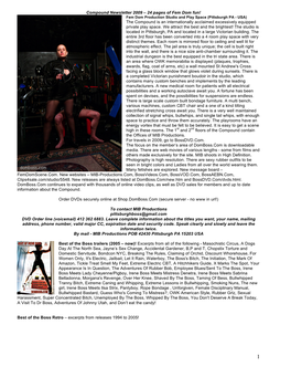 Compound Newsletter 2009