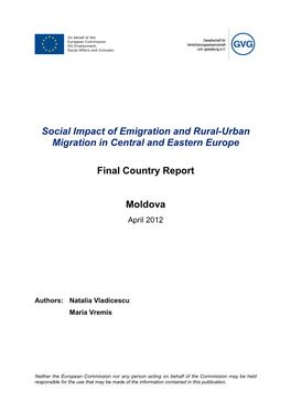 Social Impact of Emigration and Rural-Urban Migration in Central and Eastern Europe