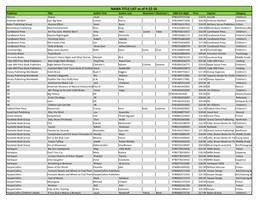 NAIBA TITLE LIST As of 9-22-16