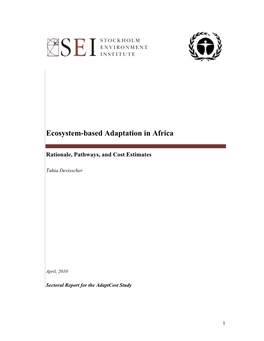 Ecosystem-Based Adaptation in Africa