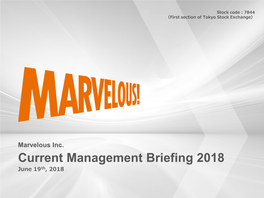 Current Management Briefing 2018 on June 19Th, 2018