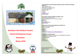 Boultham Park Medical Practice Patient Participation Group