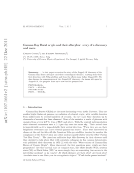 Gamma Ray Burst Origin and Their Afterglow: Story of a Discovery and More 3