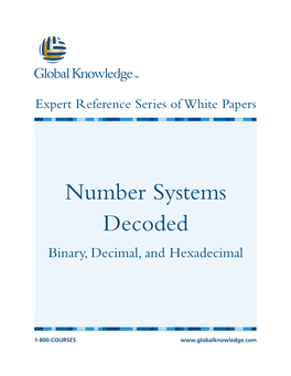Number Systems Decoded Binary, Decimal, and Hexadecimal