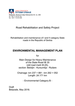 Environmental Management Plan