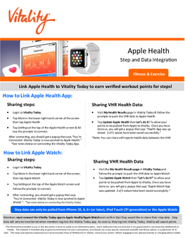 Apple Health Steps and Data