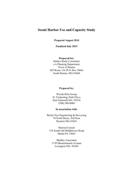 Sesuit Harbor Use and Capacity Study