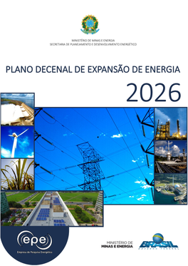 Plano Decenal De Expansão De Energia 2026 / Ministério De Minas E Energia