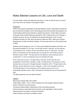 Notes Siberian Lessons on Life, Love and Death