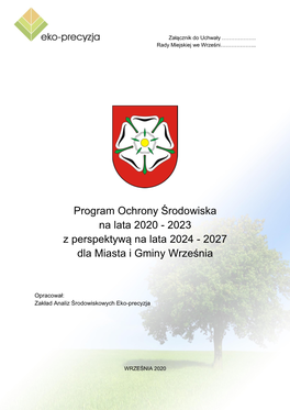 Program Ochrony Środowiska Na Lata 2020 - 2023 Z Perspektywą Na Lata 2024 - 2027 Dla Miasta I Gminy Września
