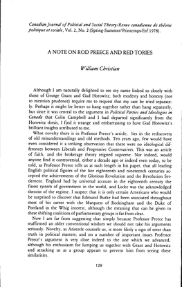 Canadianjournal Ofpolitical and Social Theory/Revue Canadienne De Theorie Politiqueetsociale, Vol . 2, No. 2 (Spring-Summer/Printemps-Ete 1978)