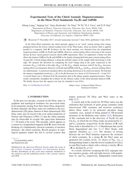 Experimental Tests of the Chiral Anomaly Magnetoresistance in the Dirac-Weyl Semimetals Na3bi and Gdptbi