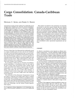 Canada-Caribbean Trade