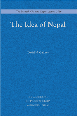 The Idea of Nepal