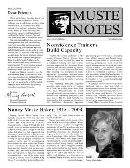 Muste Notes Summer 2004