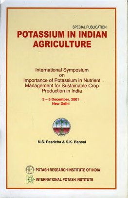 Potassium in Indian Agriculture