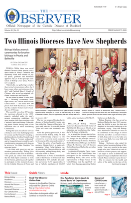 Two Illinois Dioceses Have New Shepherds Bishop Malloy Attends Ceremonies for Brother Bishops in Peoria and Belleville