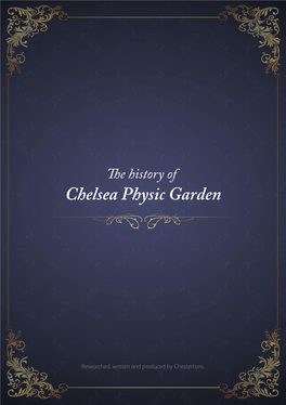 Chelsea Physic Garden History