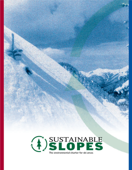 Sustainable Slopes for Ski Areas