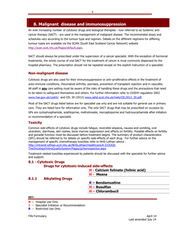 8. Malignant Disease and Immunosuppression