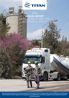 Annual Report of the Board of Directors and Financial Results