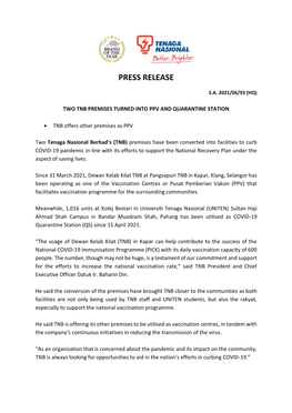 Press Release