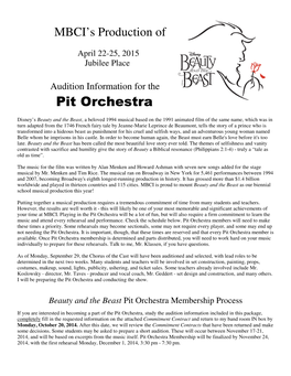 Pit Orchestra