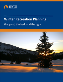 Winter Recreation Planning the Good, the Bad, and the Ugly