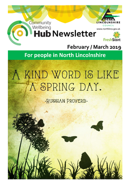 Newsletter February / March 2019 for People in North Lincolnshire