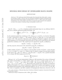 Binomial Edge Ideals of Generalized Block Graphs in Terms of the Number of Maximal Cliques and Pendant Vertices of G (Theorem 4.5)