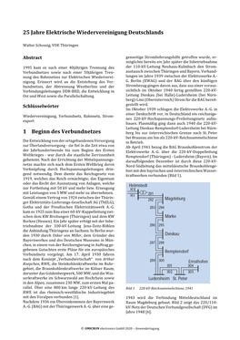 25 Jahre Elektrische Wiedervereinigung Deutschlands