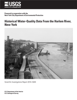 Historical Water-Quality Data from the Harlem River, New York