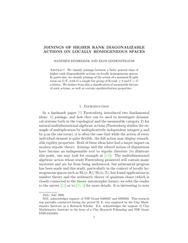 Joinings of Higher-Rank Diagonalizable Actions on Locally Homogeneous