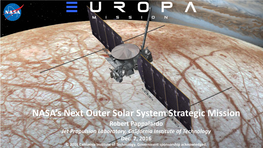 VEGA Trajectory Europa Clipper Mission
