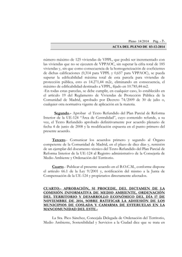 Número Máximo De 125 Viviendas De VPPL, Que Podrá Ser Incrementado