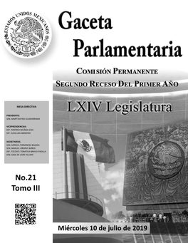 LXIV Legislatura PRESIDENTE: SEN
