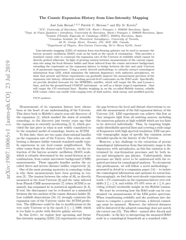 Arxiv:1907.10065V1 [Astro-Ph.CO] 23 Jul 2019