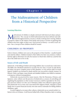 The Maltreatment of Children from a Historical Perspective