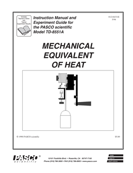Mechanical Equivalent of Heat