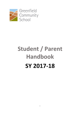 Student / Parent Handbook SY 2017-18