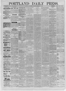 Portland Daily Press: September 09,1885