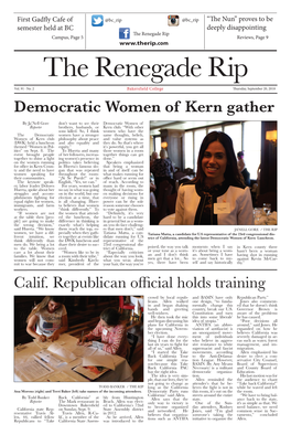 Democratic Women of Kern Gather Calif. Republican Official Holds Training