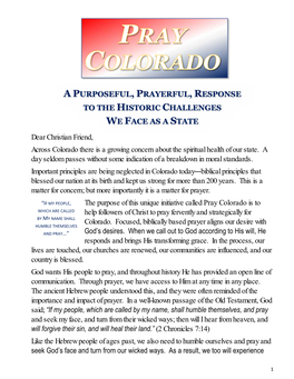 Pray Colorado Is to WHICH ARE CALLED Help Followers of Christ to Pray Fervently and Strategically for by MY NAME SHALL Colorado