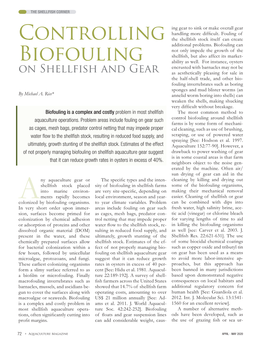 Controlling Biofouling