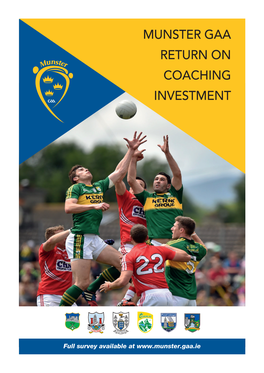 Munster GAA Return on Coaching Investment Study 2015