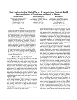Clustering Longitudinal Clinical Marker Trajectories from Electronic